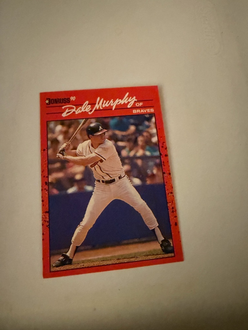 1990 Donruss dale Murphy braves baseball card